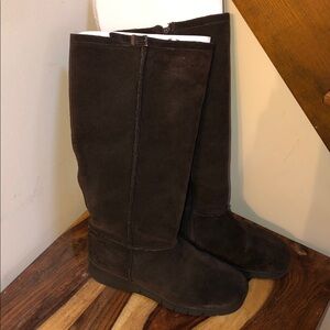 AEROSOLES Brown Winter Suede boots